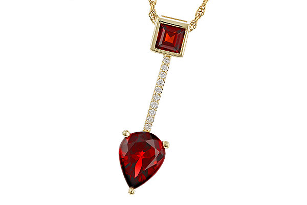 K311-11196: NECKLACE 2.15 GARNET 2.20 TGW