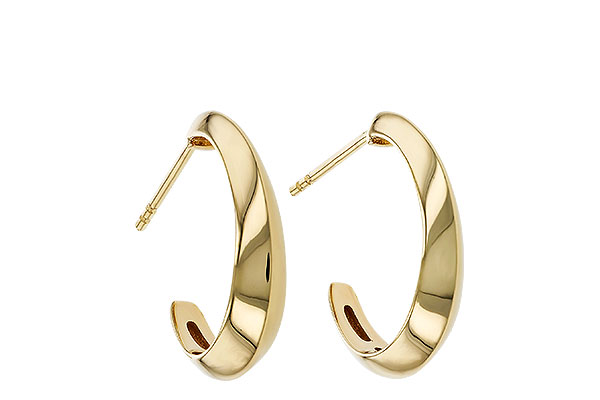 K311-11223: GOLD EARRINGS (19MM)