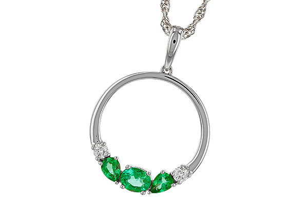 K311-13078: NECKLACE .52 EMERALD .62 TGW