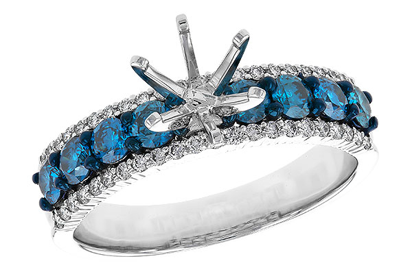 K311-13969: LDS SEMI DIA RG .72 BLUE DIAS .92 TW