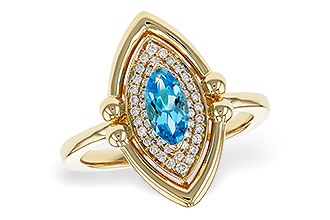 K311-17569: LDS RG .54 BLUE TOPAZ .70 TGW (8x4MM BT)