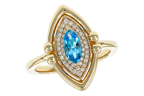 K311-17569: LDS RG .54 BLUE TOPAZ .70 TGW (8x4MM BT)