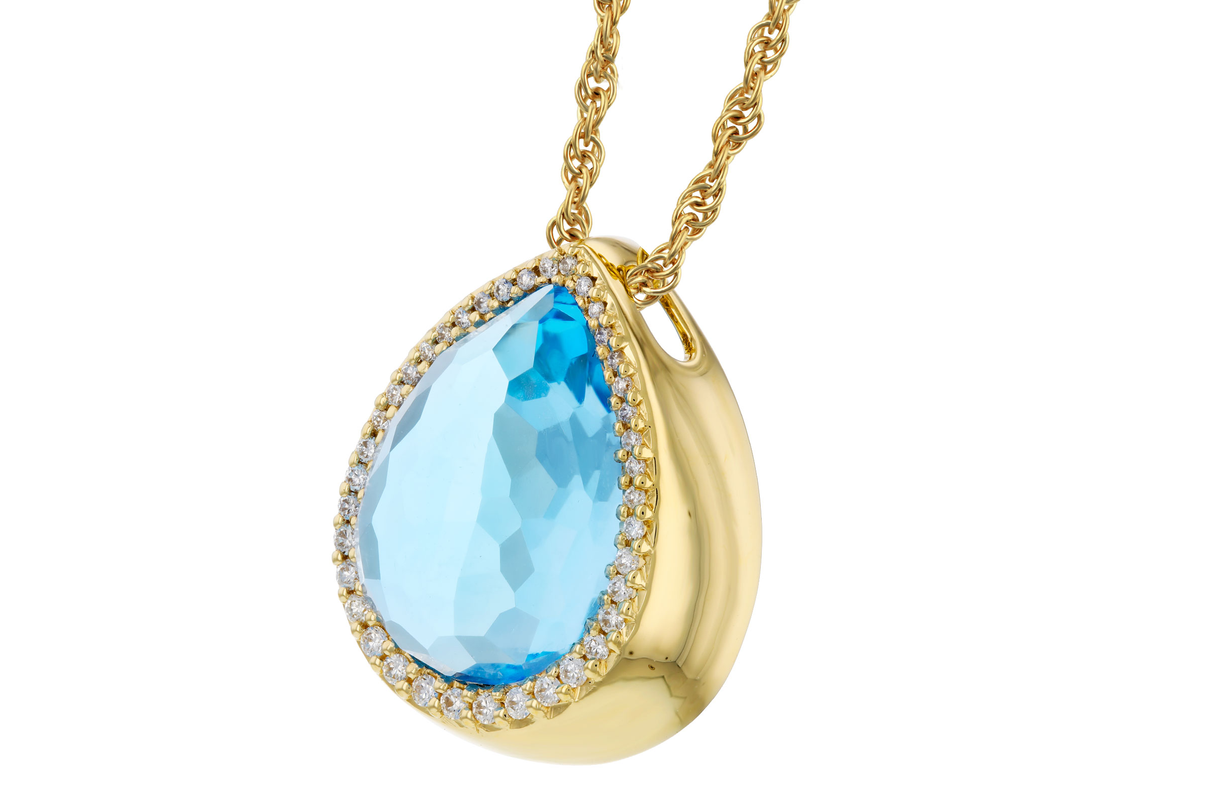 K312-01260: NECK 5.78 LONDON BLUE TOPAZ 5.92 TGW (14x10MM)