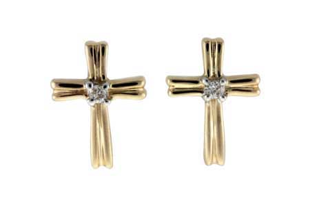 L036-62132: EARRINGS .03 TW