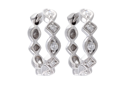 L037-45732: EARRINGS .22 TW