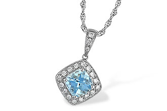 L042-91214: NECKLACE .80 AQUA .93 TGW