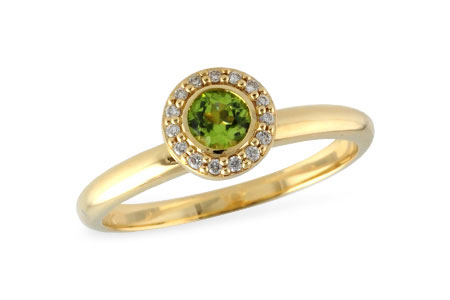 L222-97614: LDS RG .23 PERIDOT .29 TGW