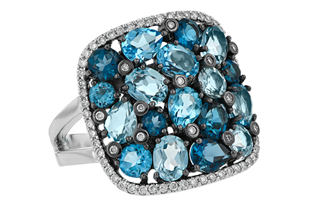 L223-86669: LDS RG 3.67 BLUE TOPAZ 3.94 TGW