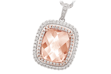 L224-76678: NECK 4.20 MORGANITE 4.66 TGW