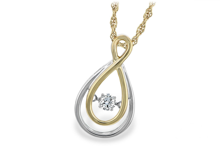 L224-81187: NECKLACE .14 BR (YG TRIM)