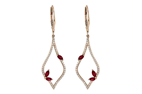 L226-54869: EARR .60 RUBY .95 TGW