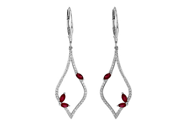 L226-54869: EARR .60 RUBY .95 TGW