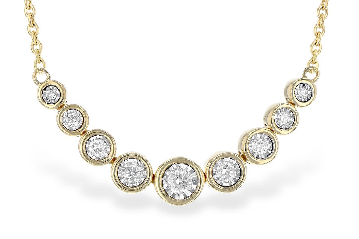 L226-59387: NECKLACE .25 TW (18")