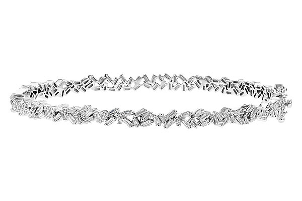 L309-28505: BANGLE .84 TW BAGUETTE DIAS