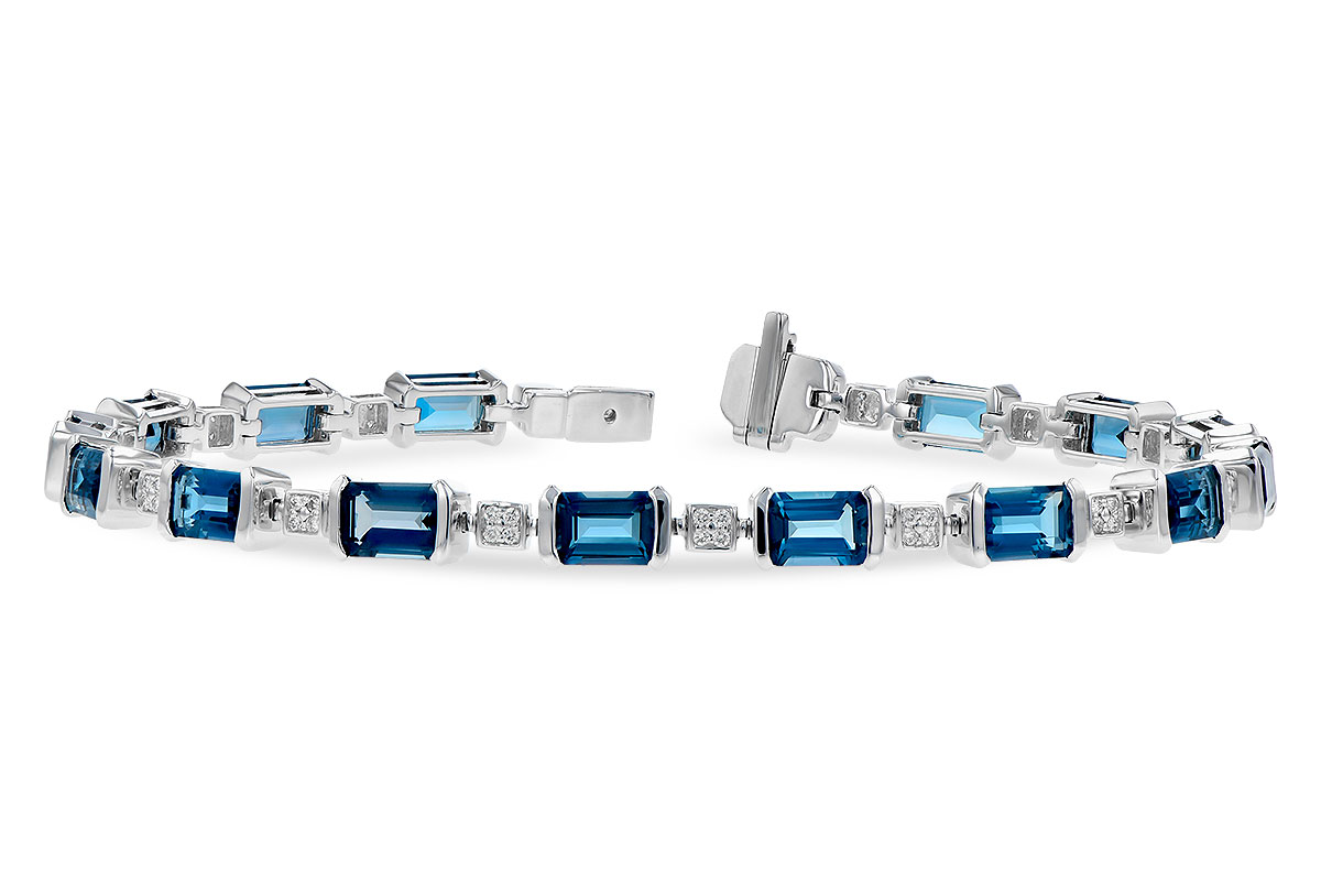 L309-29405: BRACELET 7.90 LONDON BLUE TOPAZ 8.13 TGW