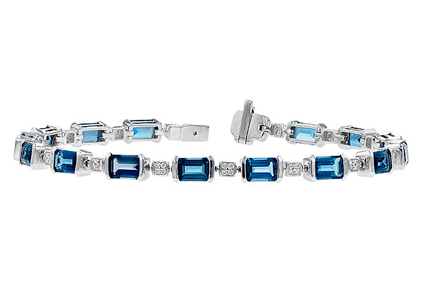 L309-29405: BRACELET 7.90 LONDON BLUE TOPAZ 8.13 TGW