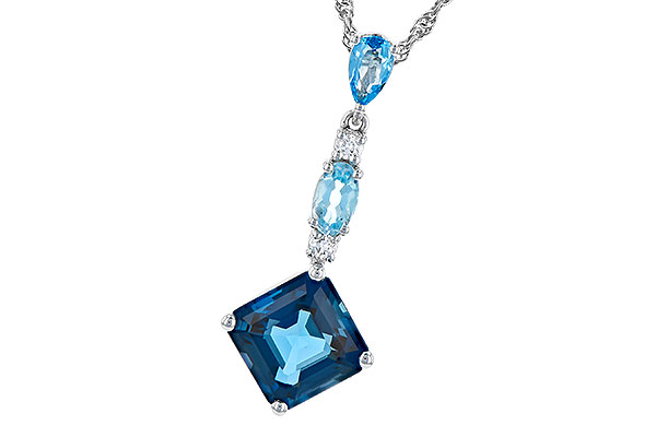 L309-30314: NECK 2.95 TW BLUE TOPAZ 3.00 TGW