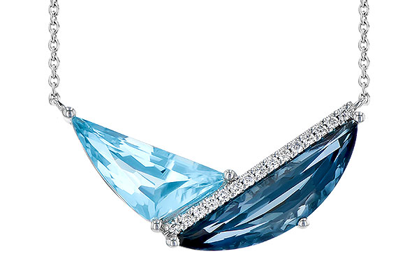 L309-30332: NECK 4.66 BLUE TOPAZ 4.75 TGW (18")