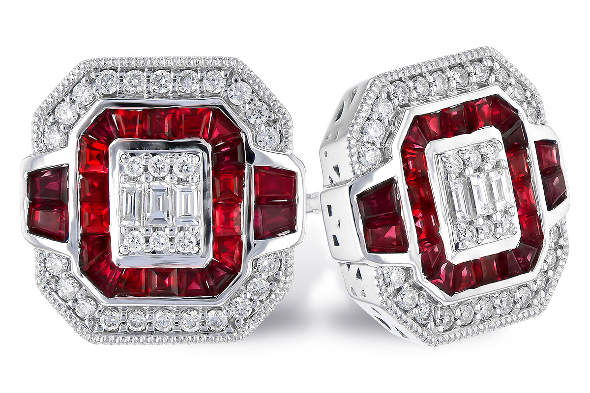 L309-33941: EARR .80 RUBY TW 1.05 TGW