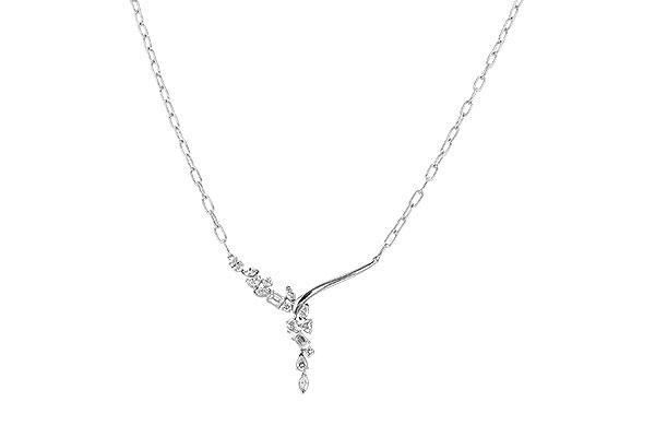 L310-24860: NECKLACE 1.22 TW FANCY CUT DIAMONDS (18")