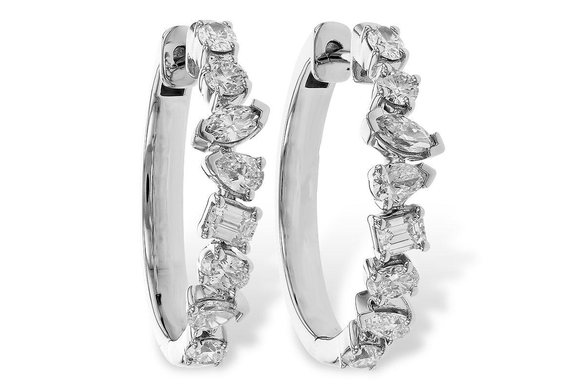 L310-26641: EARRINGS 1.15 TW FANCY CUT DIAS