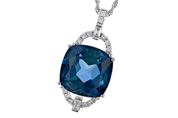 L311-10332: NECK 9.00 LONDON BLUE TOPAZ 9.20 TGW (12MM LBT)