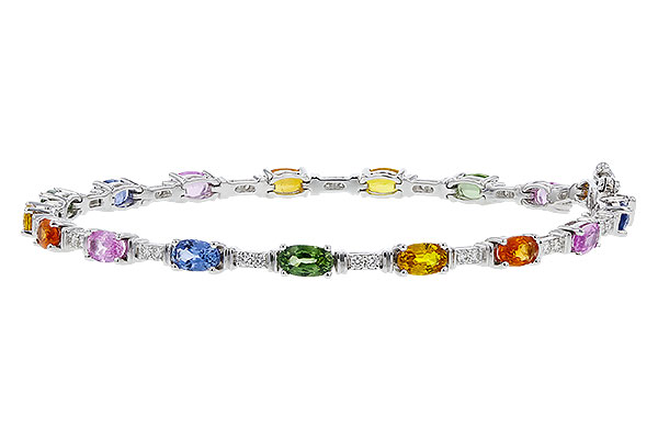 L311-11260: BRACELET 4.76 MULTI-COLOR SAPPH 5.08 TGW (7")