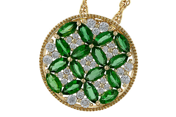 L311-11269: NECK 1.02 EMERALD TW 1.32 TGW