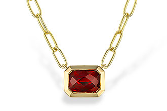 L311-14887: NECKLACE 1.45 GARNET (18")