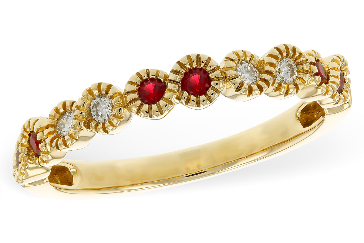 L311-15796: LDS WED RG .16 TW RUBY .25 TGW