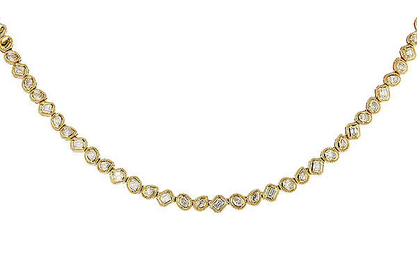 L311-16714: NECKLACE 2.25 TW FANCY CUT DIAS (17.25")