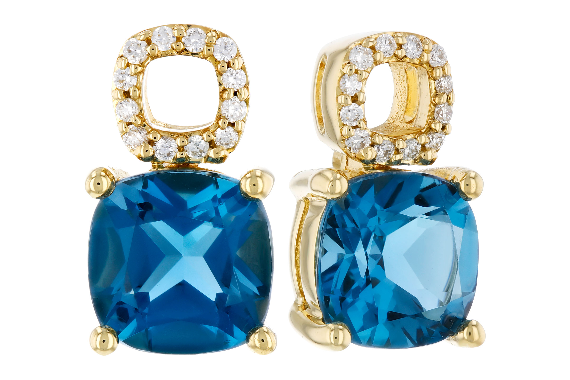 L312-02141: EARR 1.92 TW LONDON BLUE TOPAZ 1.98 TGW (6MM LBT)