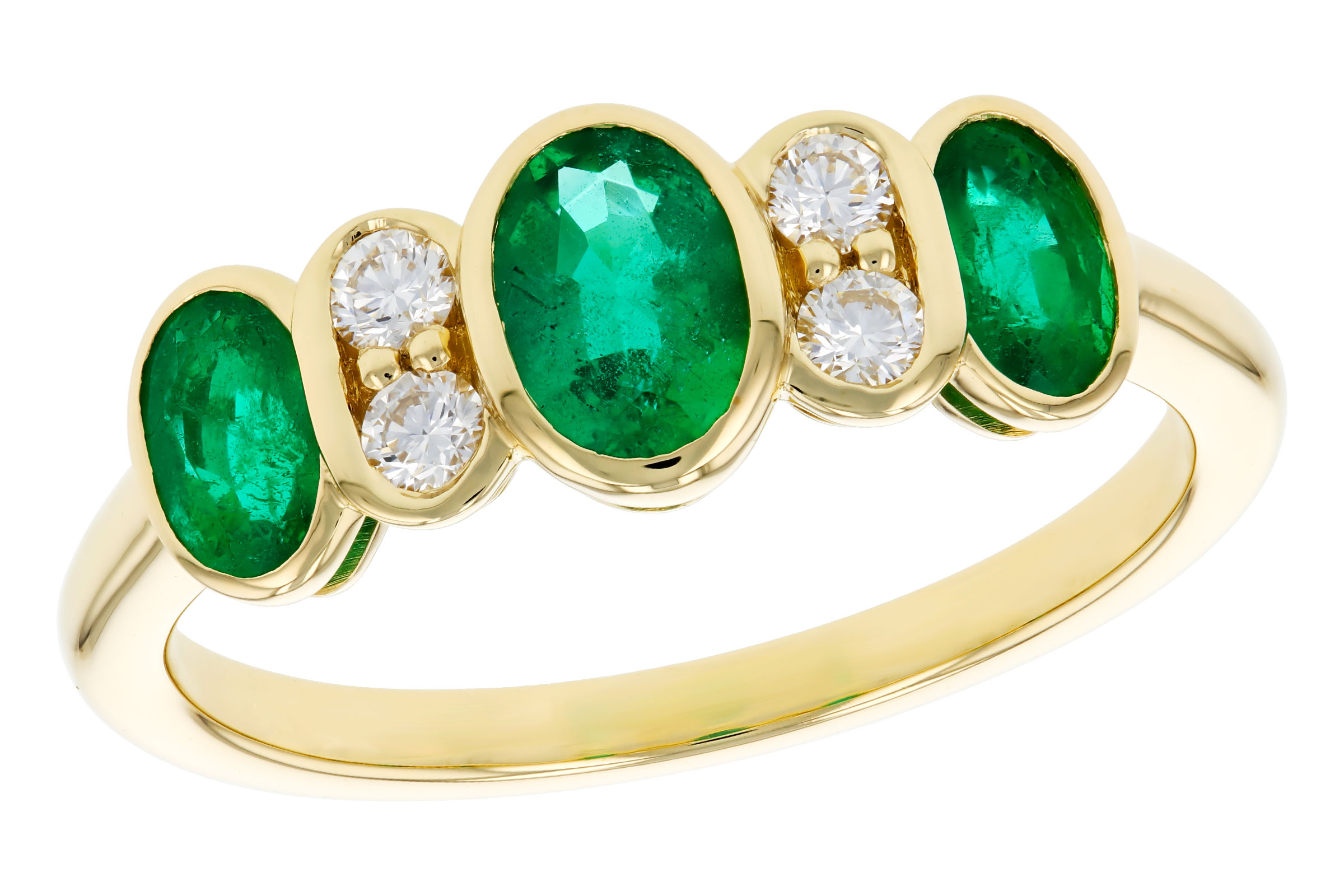 L312-03032: LDS RG .90 TW EMERALD 1.05 TGW