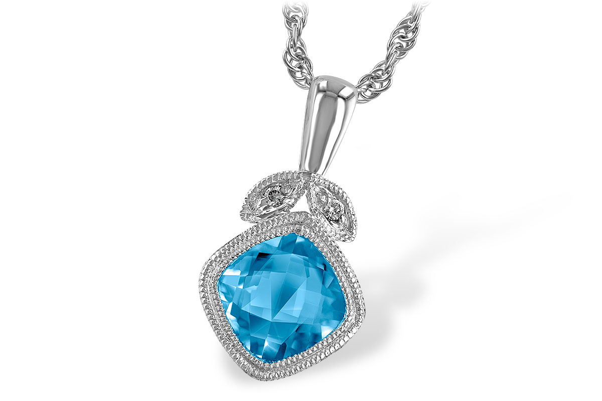 M222-97587: NECK 1.05 BLUE TOPAZ 1.06 TGW