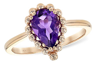 M225-67614: LDS RING 1.06 CT AMETHYST