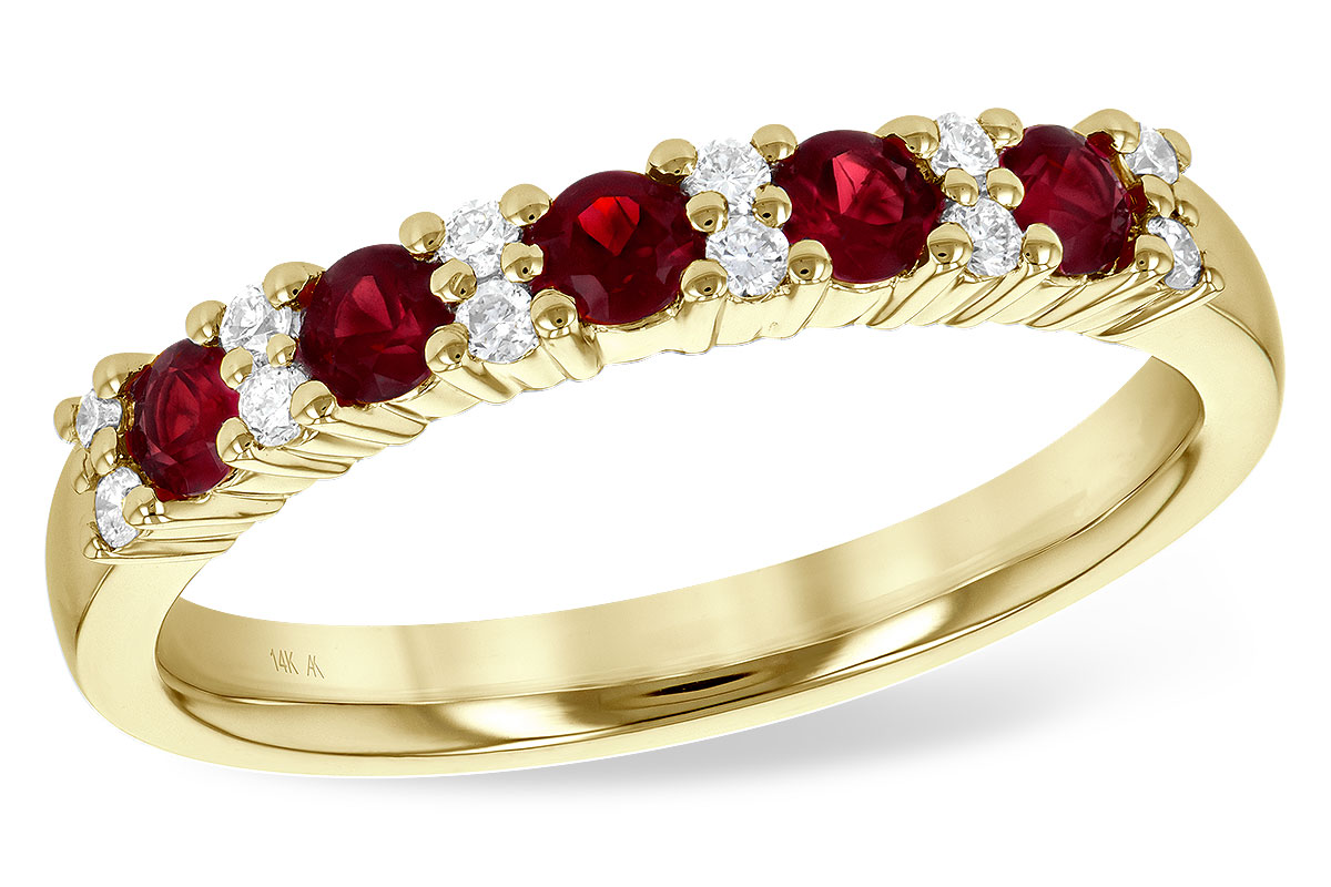 M226-55814: LDS WED RG .44 RUBY .58 TGW
