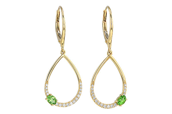 M226-62150: EARR .33 GREEN GARNET .49 TGW