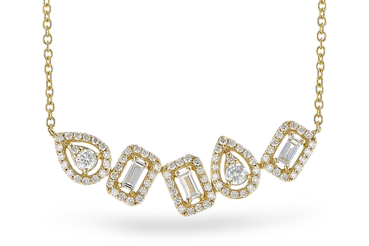 M309-31205: NECK .15 TW BAGUETTES .55 TW (18")