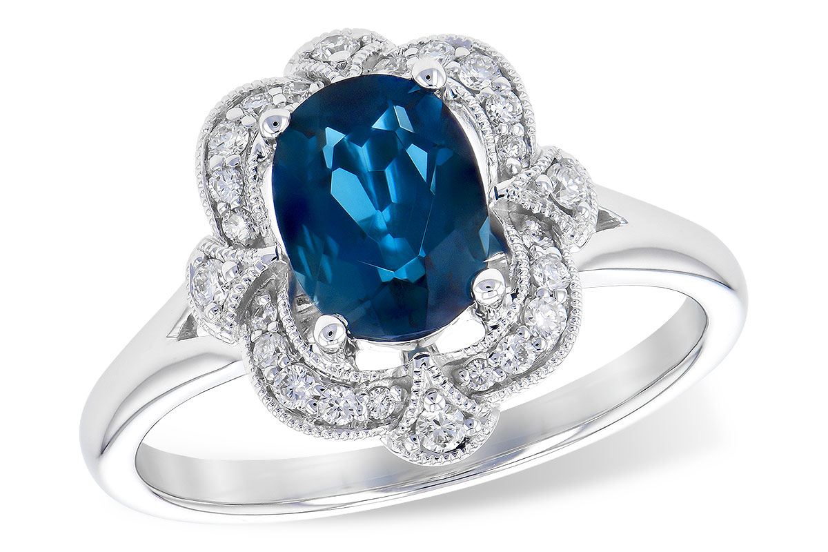 M309-33941: LDS RG 1.35 LONDON BLUE TOPAZ 1.50 TGW