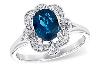M309-33941: LDS RG 1.35 LONDON BLUE TOPAZ 1.50 TGW