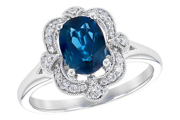 M309-33941: LDS RG 1.35 LONDON BLUE TOPAZ 1.50 TGW