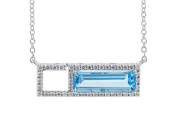 M310-20305: NECK 1.44 BLUE TOPAZ 1.60 TGW