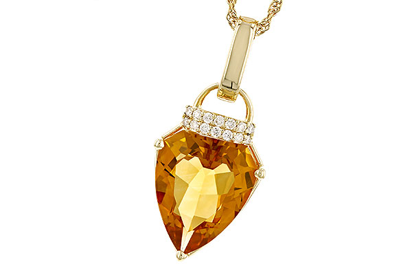 M310-24896: NECKLACE 3.12 CITRINE 3.18 TGW (12x10MM CIT)