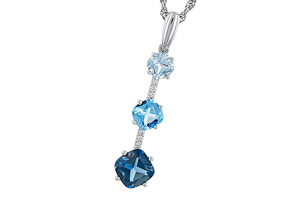 M311-10341: NECK 1.87 TW BLUE TOPAZ 1.90 TGW