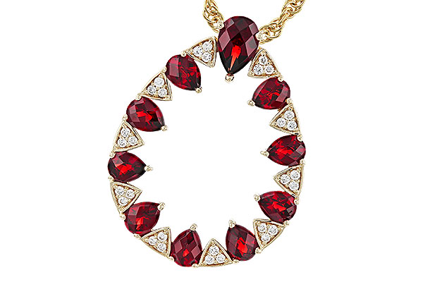 M311-11196: NECKLACE 1.85 GARNET 1.96 TGW