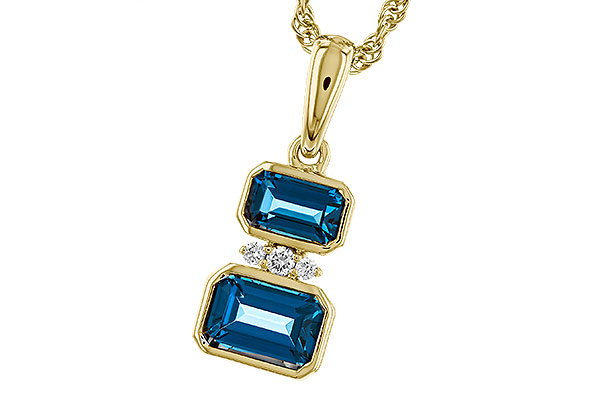 M311-11241: NECK .95 TW LONDON BLUE TOPAZ .98 TGW