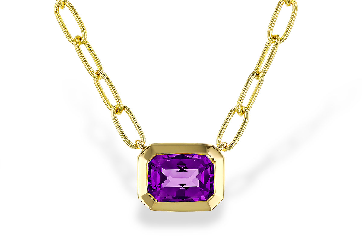 M311-14896: NECKLACE .82 AMETHYST (18")