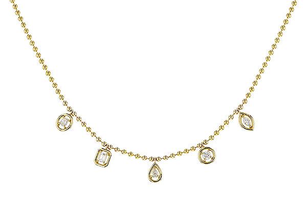 M311-16696: NECKLACE .50 TW FANCY CUT DIAS (18")