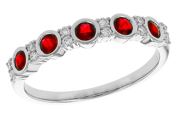 M311-17605: LDS WED RG .33 TW RUBY .45 TGW