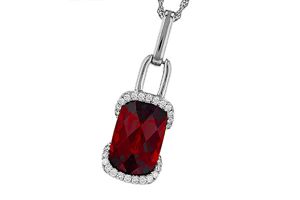 M312-00305: NECK 4.30 GARNET 4.45 TGW (12x8MM GAR)